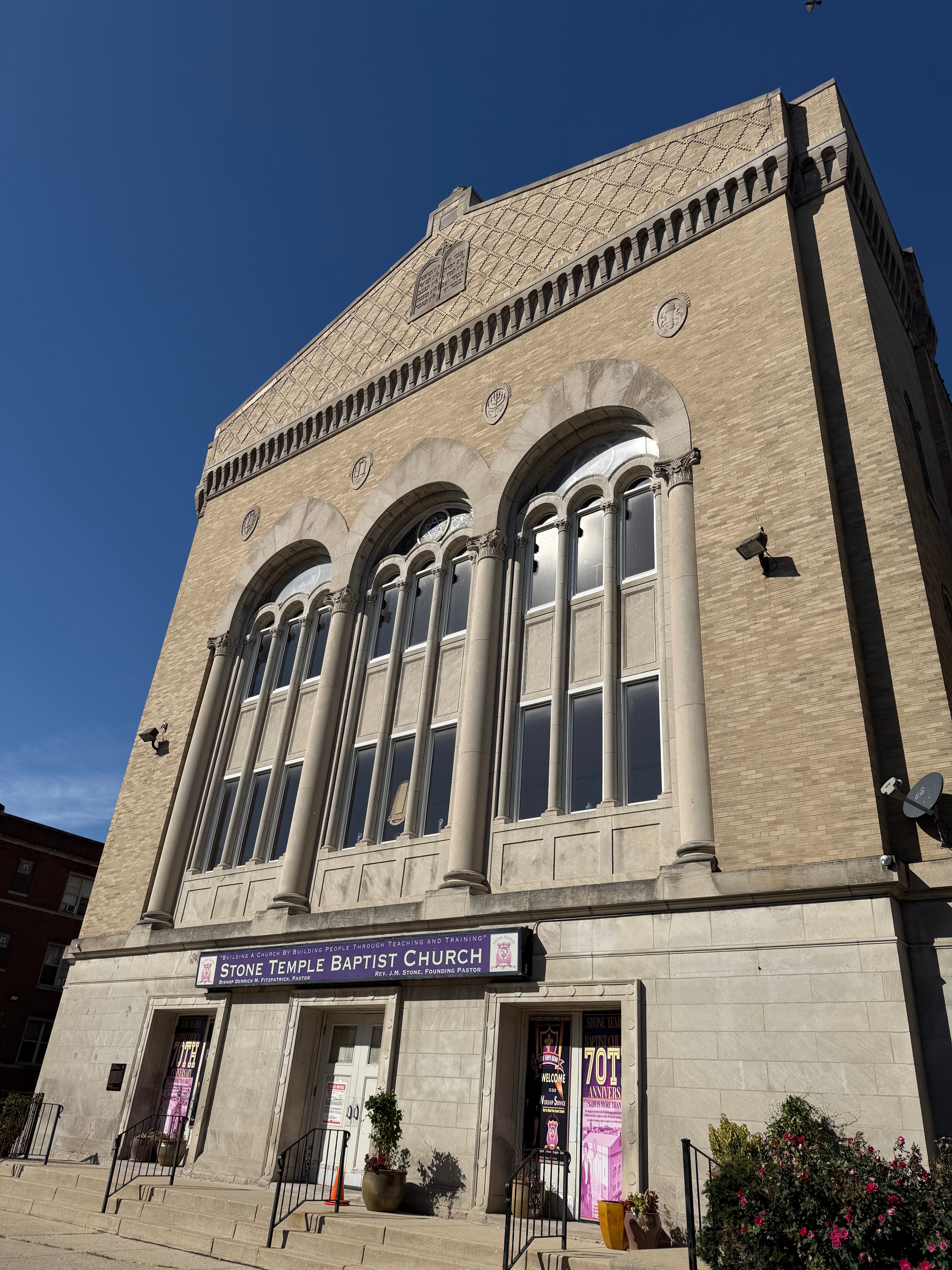 Stone Temple Baptist Church, formerly the First Romanian Congregation Synagogue